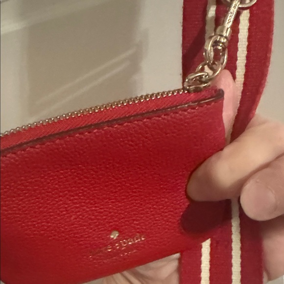 Kate Spade Scarlet Red pocketbook w/wristlet